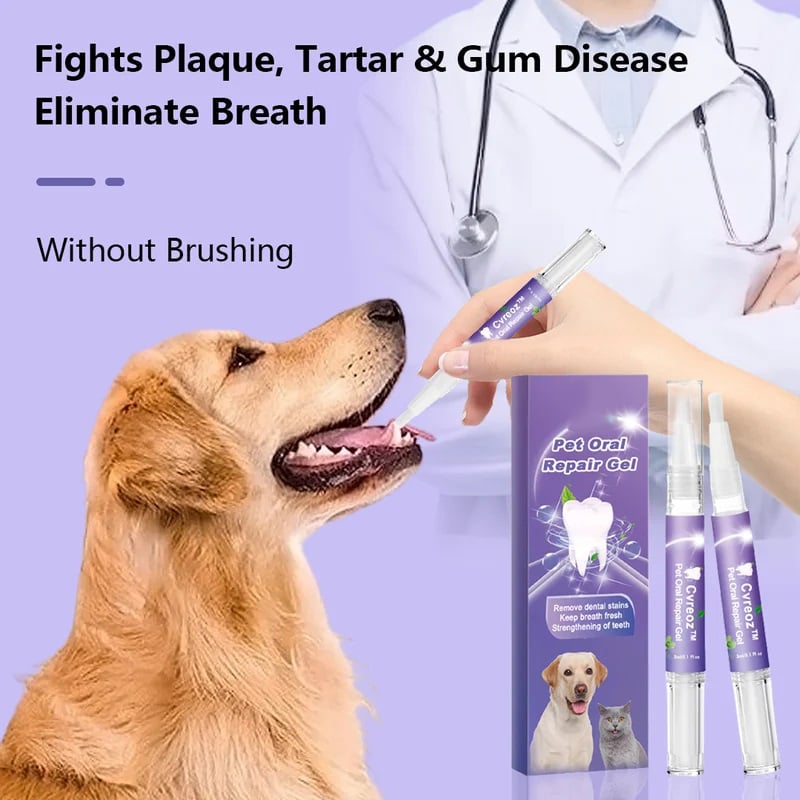🌈 Gel reparador bucal para animais de estimação