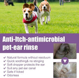 Limpador de orelhas para animais de estimação - Tratamento de infecções para cães e gatos