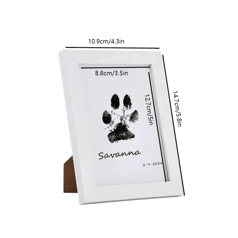 Moldura Memorial para Pegadas de Patas de Animais de Estimação Faça Você Mesmo