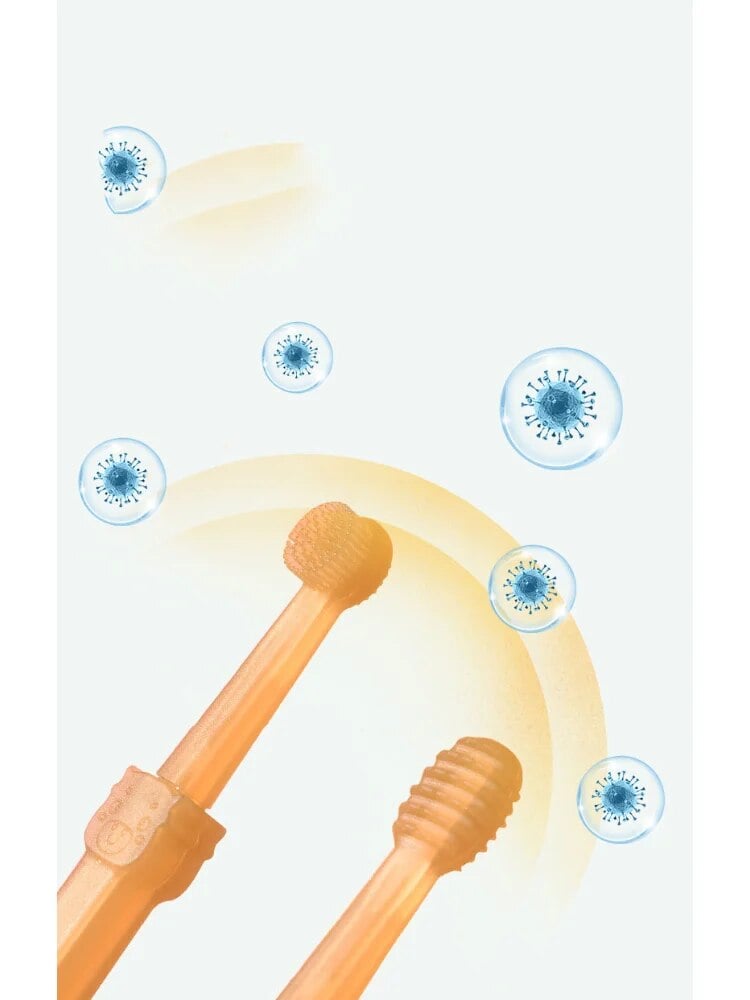 💥Escova de dentes para animais de estimação FlexiBrush com raspador de língua
