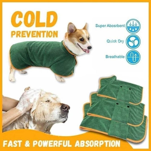 Roupão leve e superabsorvente para animais de estimação