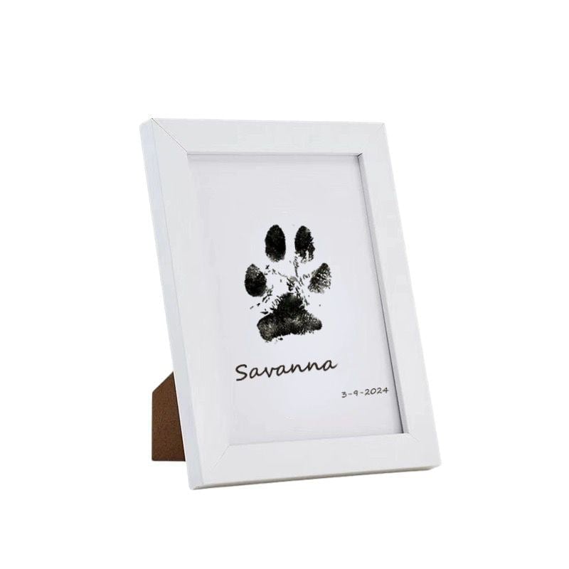Moldura Memorial para Pegadas de Patas de Animais de Estimação Faça Você Mesmo