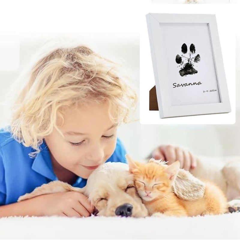 Moldura Memorial para Pegadas de Patas de Animais de Estimação Faça Você Mesmo