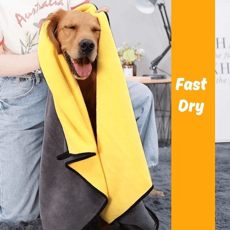 Roupão leve e superabsorvente para animais de estimação
