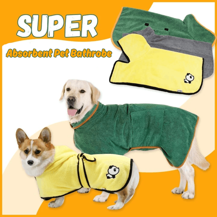 Roupão leve e superabsorvente para animais de estimação