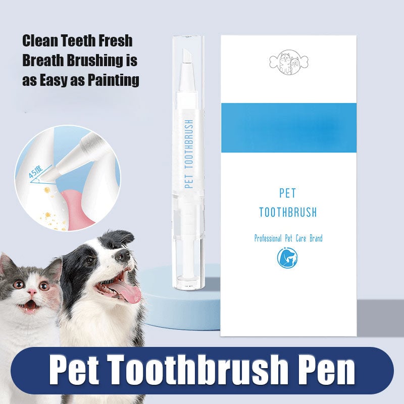 🔥Nova caneta para escova de dentes para animais de estimação atualizada