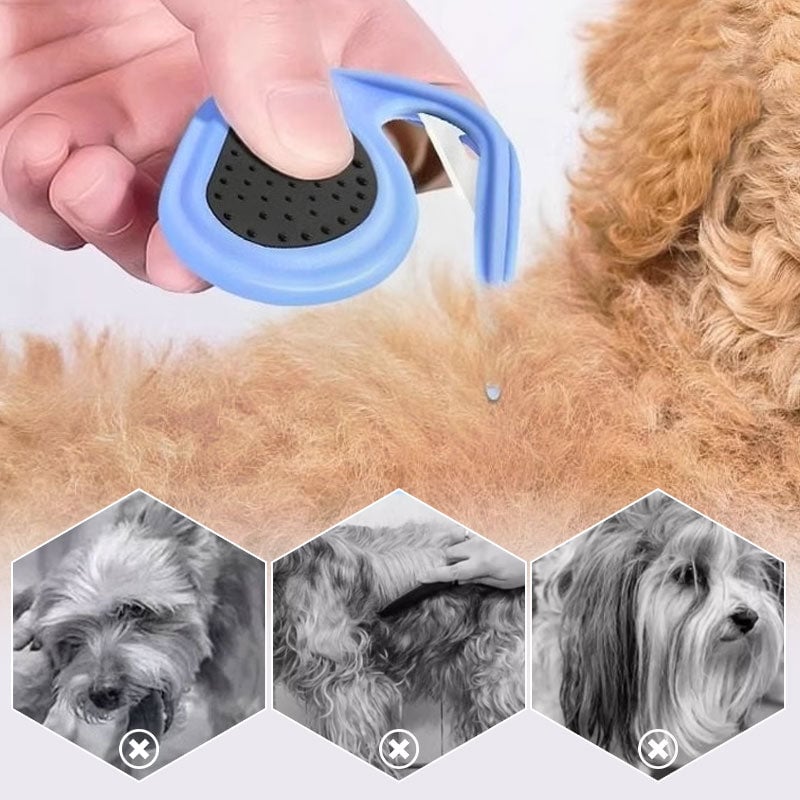 Faca de tosa para animais de estimação de pelo longo - Remover aglomerados