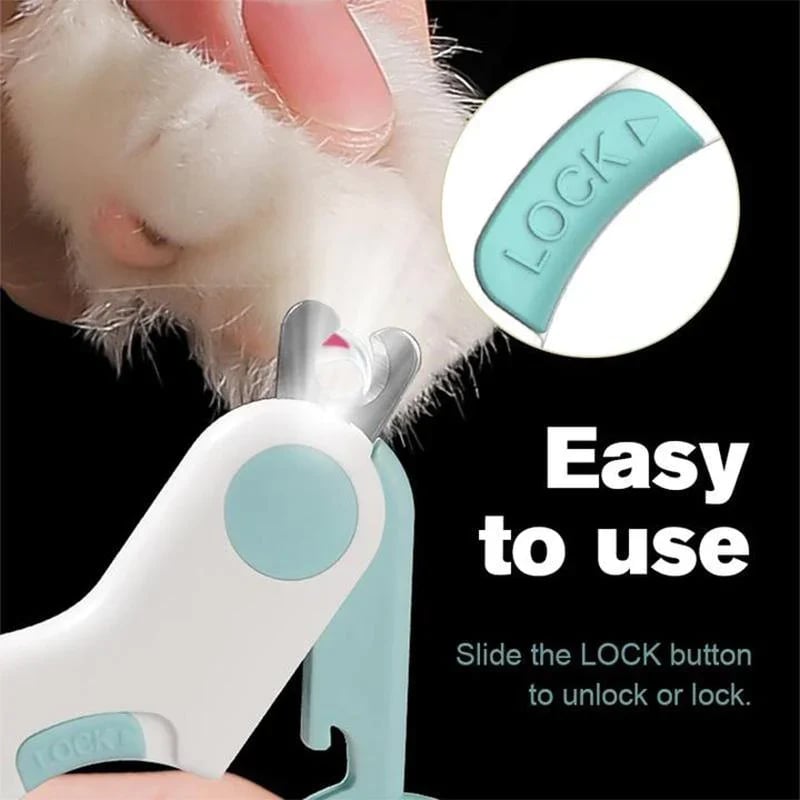 Cortador de unhas LED para animais de estimação